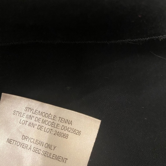 THEORY Tenna Black Neoprene zip Front Dress Size 4 - Picture 14 of 14